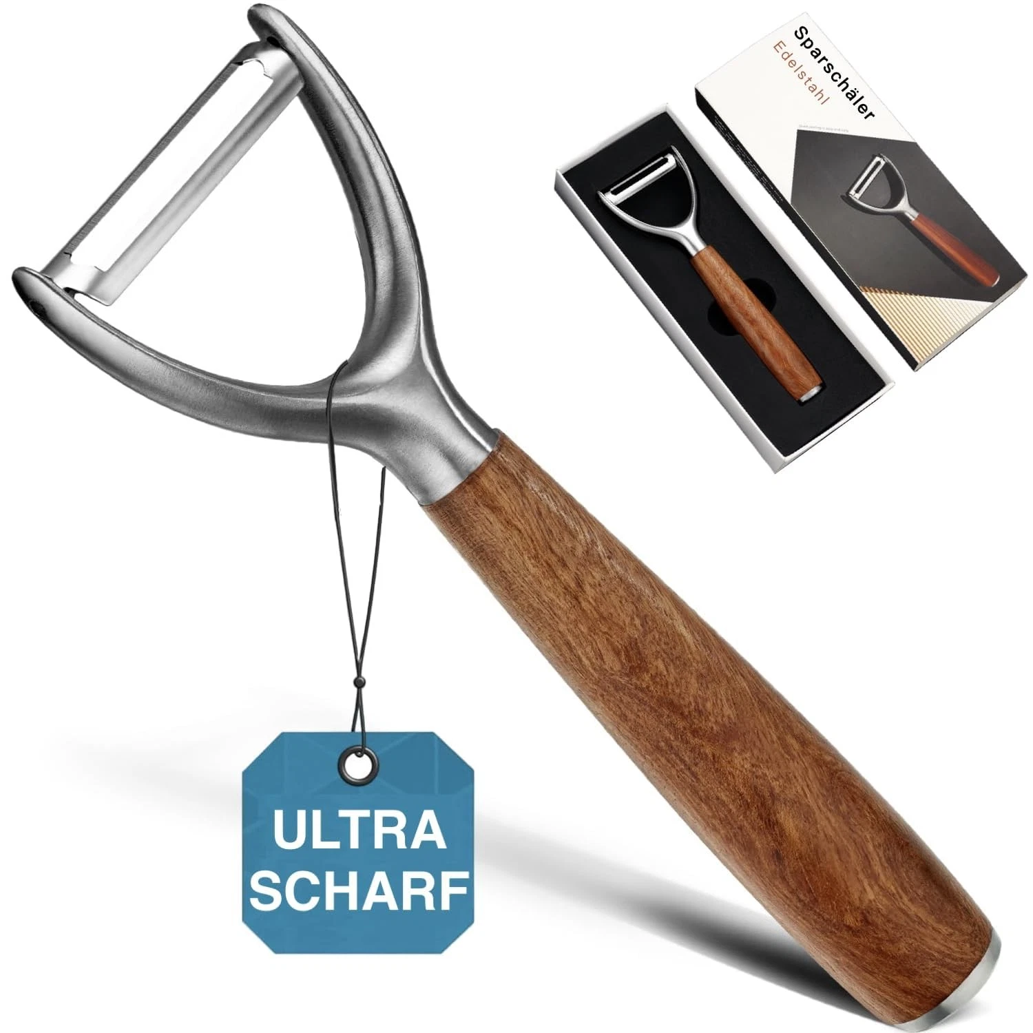 Premium 304 Enhanced Stainless Steel Peeler, Fruit and Le...