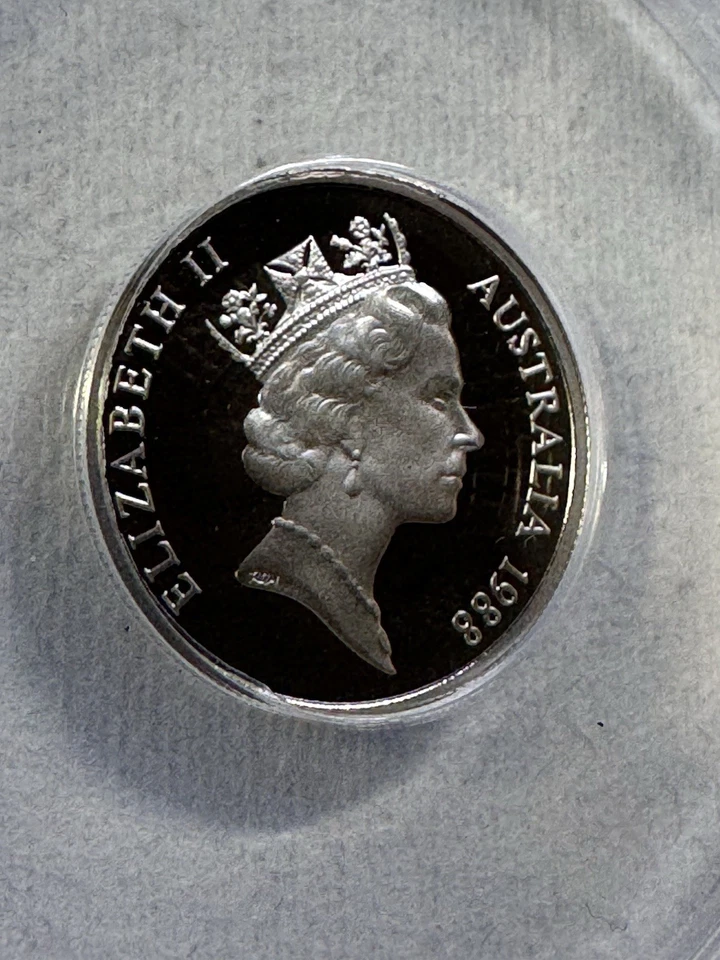 1988 Australia 5 Cents Proof Graded PR 70 DCAM by ANACS - Image 2 of 4
