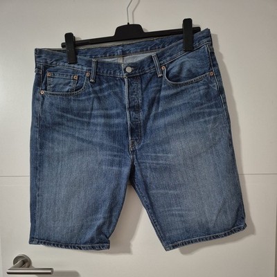 LEVIS 501 kurz Jeans BLAU W38 Neuwertig 