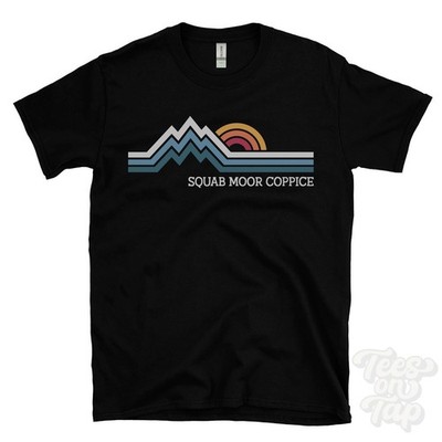 SQUAB MOOR COPPICE RETRO LOGO PARODY T-SHIRT romsey hampshire england