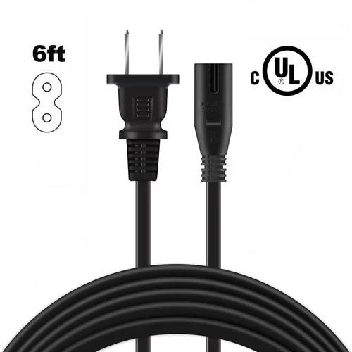 UL 6ft AC Power Cord Cable Plug Lead For Technics SL-3 SL3 SL-5 SL5 Turntable