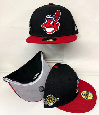 Cleveland Indians Wahoo New Era Fitted Club 59Fifty Classic Solid