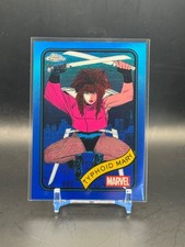 2025 Topps Chrome Marvel TYPHOID MARY #123 Blue Refractor (141) /299 RAW