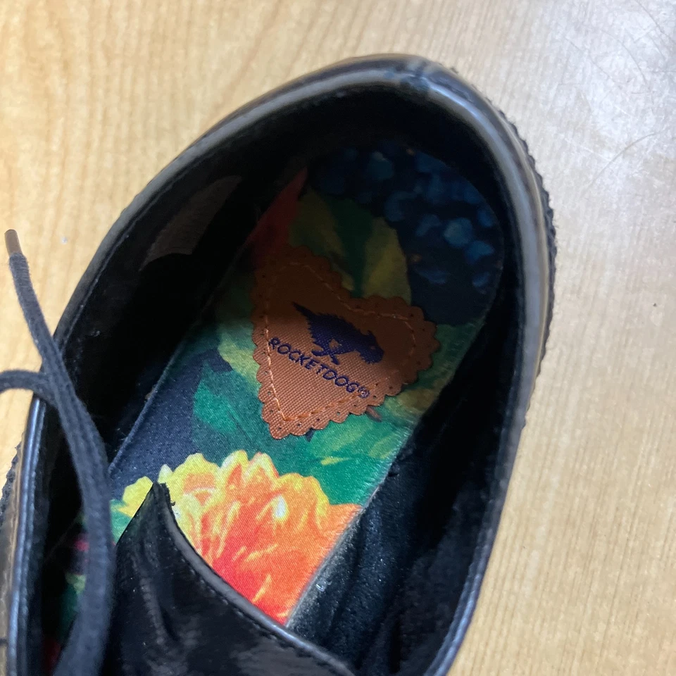 Oxford de cuero negro sintético Rocket Dog Jerome Nightscope para mujer talla 9 Foto 4 de 4