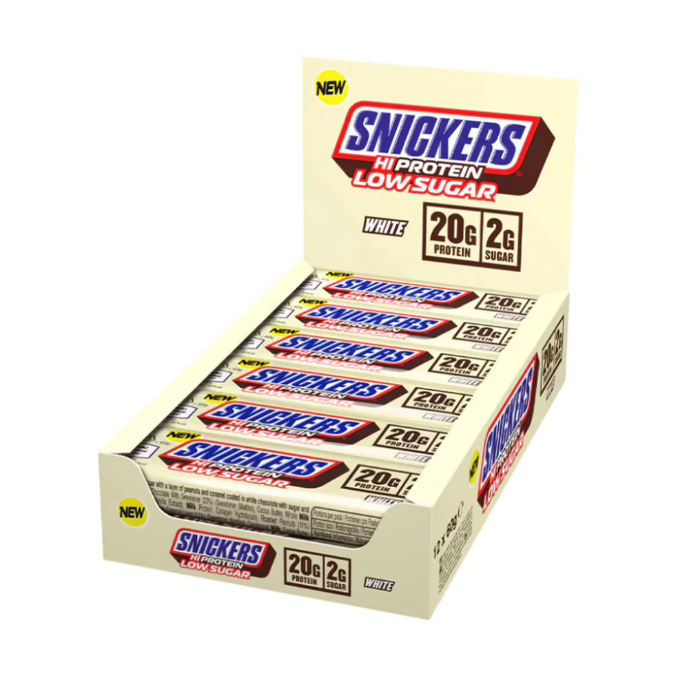 Snickers hi protein bar l'en-cas faible en sucre idéal au bureau ou après le sport