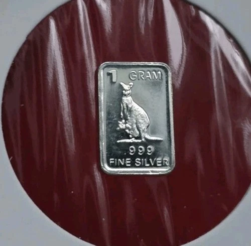 Kangaroo 🦘 1 Gram .999 Fine Pure Silver Bullion Mini Bar Ingot Coin