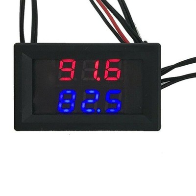 Einfache Überwachung der Temperaturen Doppelanzeige Digital Thermometer mit Sen