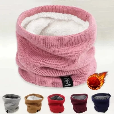 Thermal Fleece Snood Neck Warmer Scarf Warm Winter Ski For Men Women Gifts******