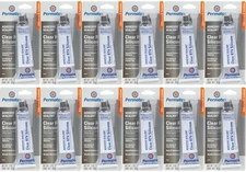 Permatex 80050 Clear RTV Silicone Sealant & Adhesive, 3 oz 12 PACK