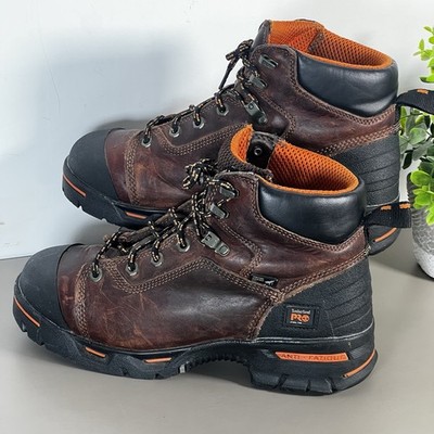 Timberland Pro 6 Inch Work  Boots Endurance Steel Toe 47591 Brown Men s Size 9