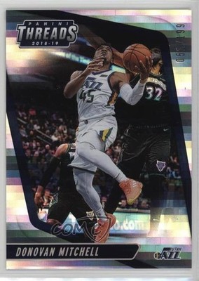 2018-19 Panini Threads Premium 51/199 Donovan Mitchell #37 8d4