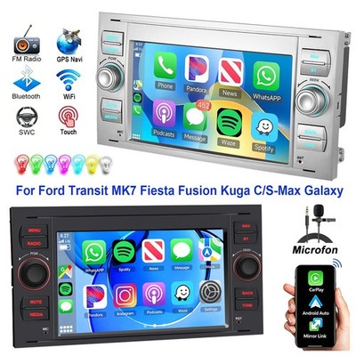 DAB+ Für Ford Transit MK7 2006-14 Focus II 2004-11 Android 15 Autoradio Carplay