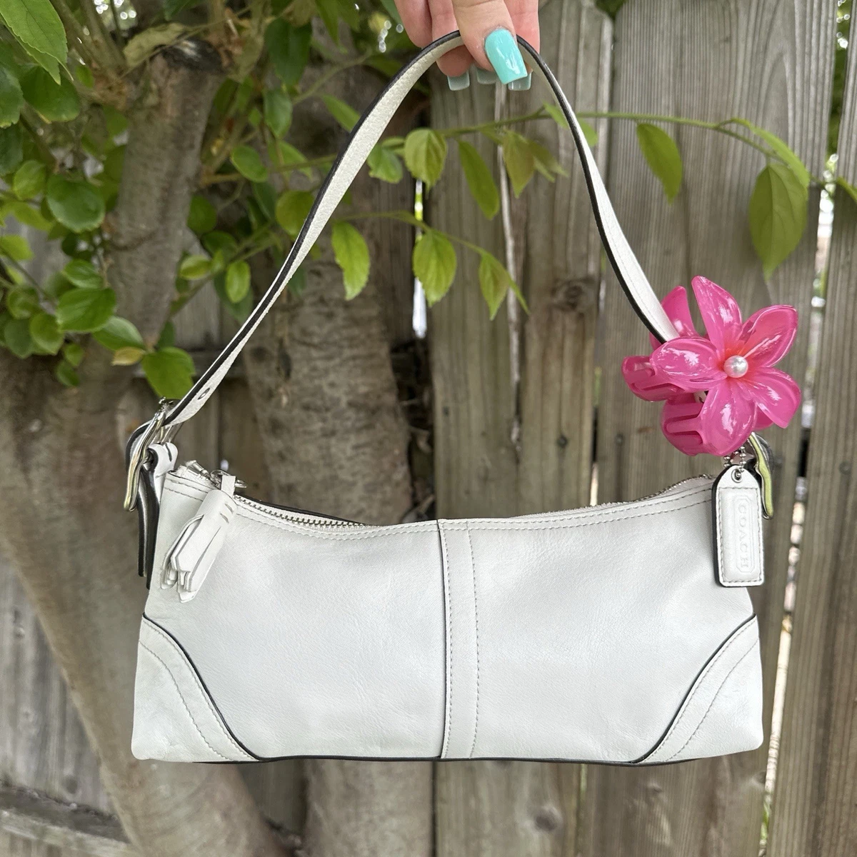 バッグ COACH Hampton Baguette Shoulder White Coach Hampton Baguette Small Bags & Handbags for Women for sale | eBay