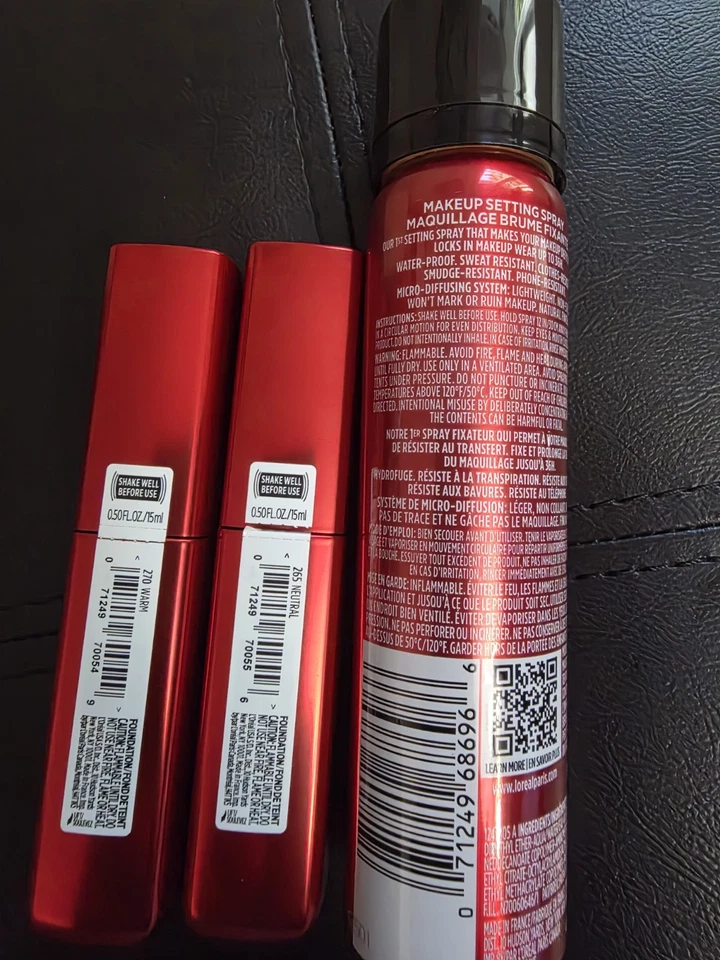 HAUL L’Oreal Skin Ink Longwear 2-in-1 Foundation Concealer Makeup #270 #265 FREE - Image 4 of 4