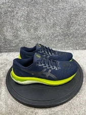 Asics Shoes Mens Size 10.5 GT-2000 11 Midnight Lime Zest Mesh Running Sneaker