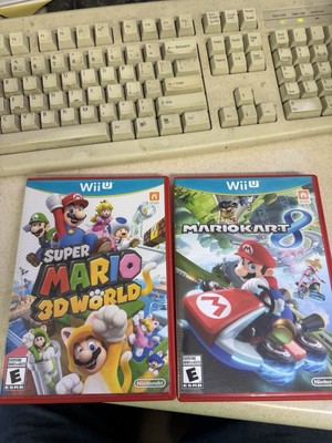 Nintendo Wii U Game Lot Mario Kart 8 Super Mario 3D World 