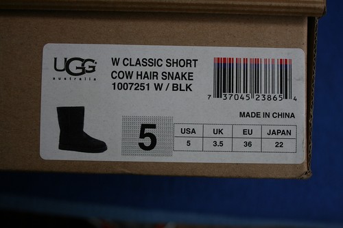 Stivali UGG Australia Classic Start Cow Hair Snake mezza gambale taglia 36 - Foto 2 di 2