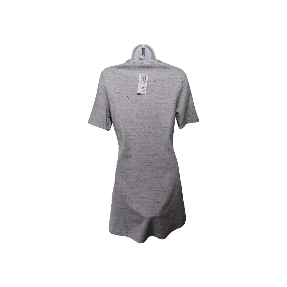 NUEVO CON ETIQUETAS American Apparel Vestido Patinador Mujer L Gris Camisa Vestido Minimalista #8 Foto 3 de 4