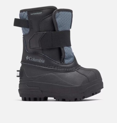 NIB - Columbia Toddler Bugaboot  Celsius Strap Size 5 Black/Graphite Snowboot