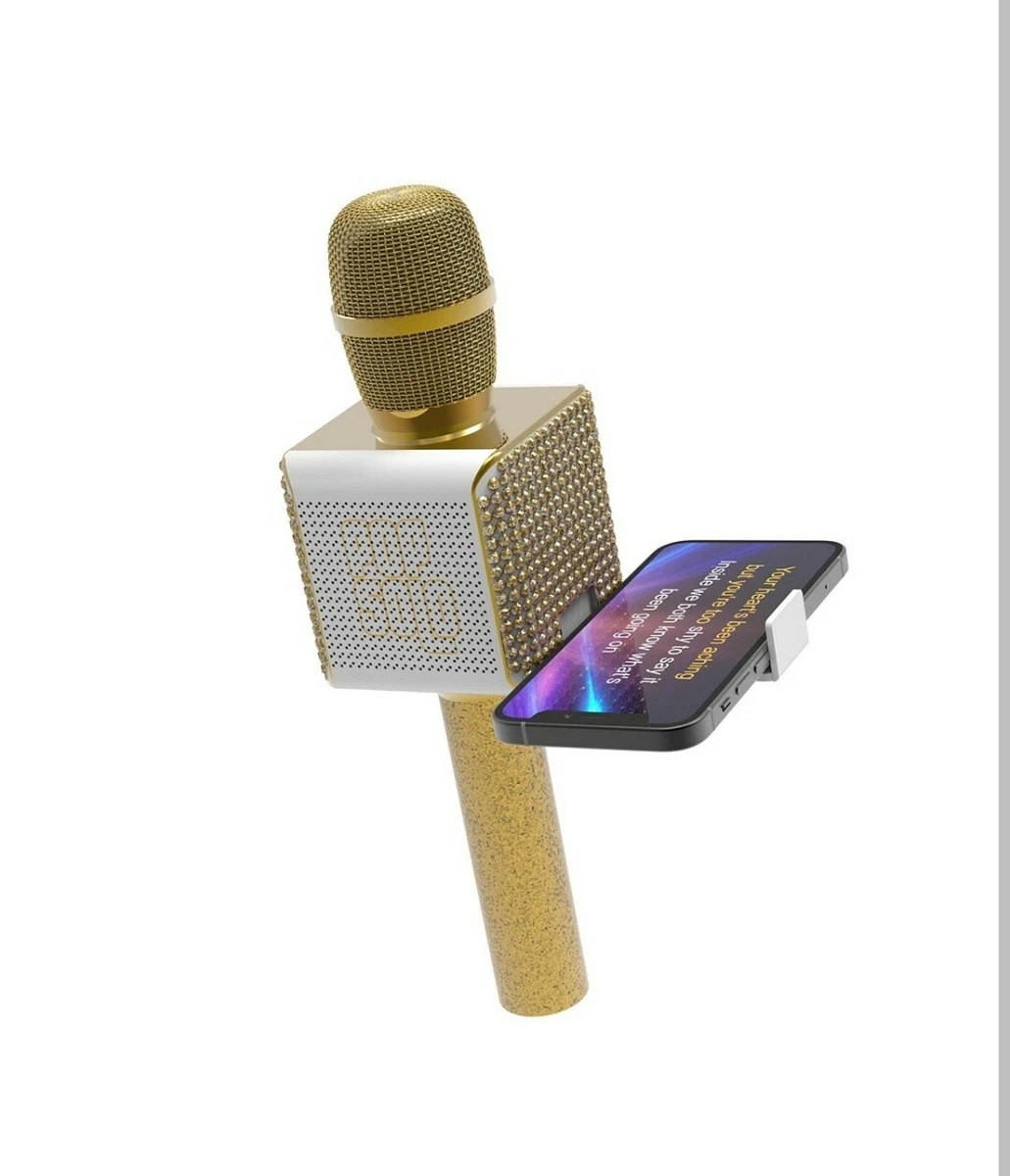 Tzumi Pop Solo Bling Karaoke Microphone Gold eBay