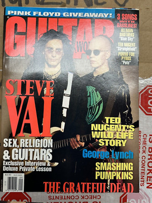 Guitar World Magazine Sept 1993 Steve Vai on cover SMashing