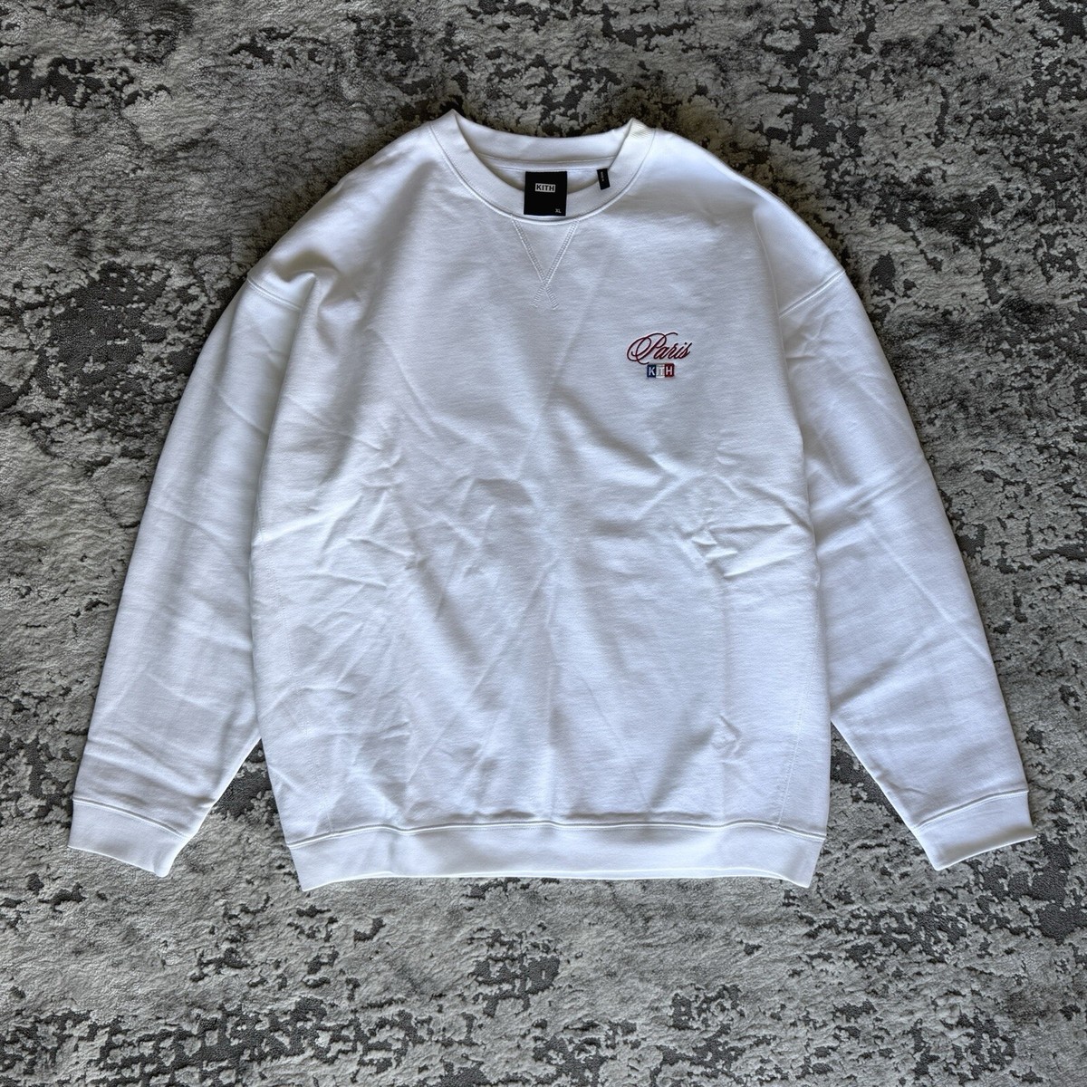 Kith Paris Signature Crewneck - White, Size: XL, Store