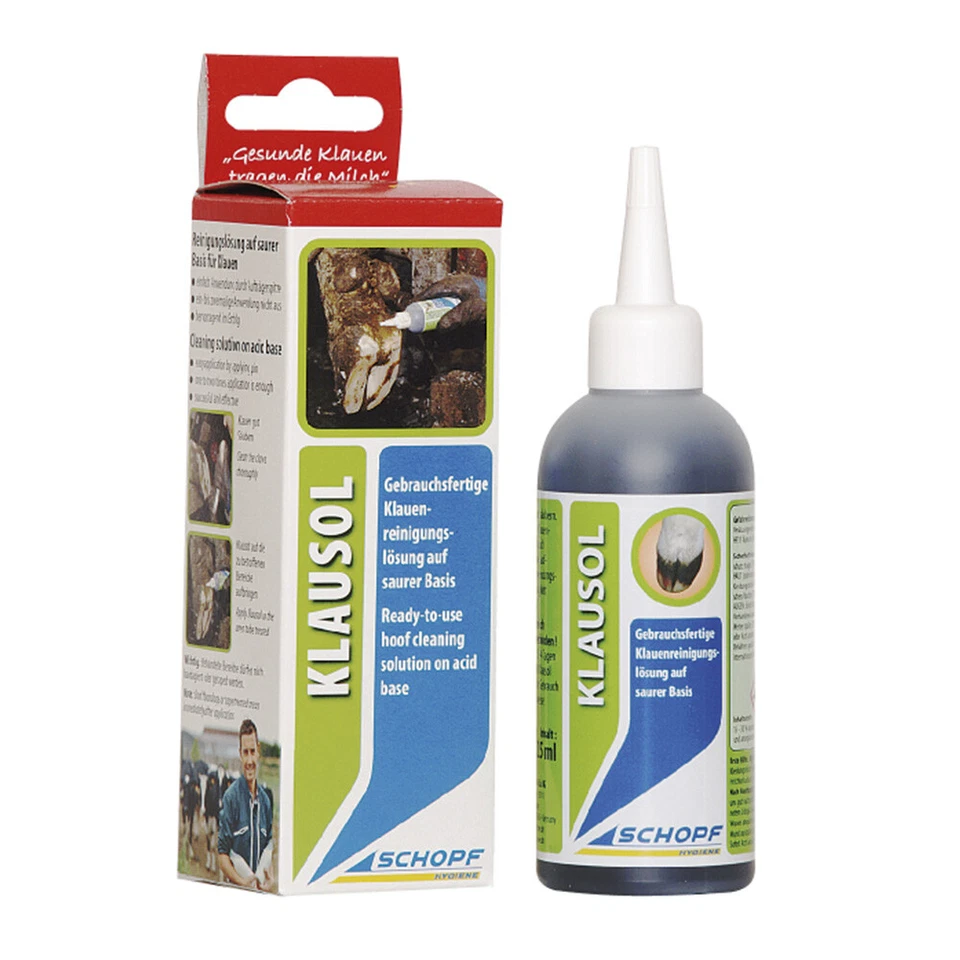 SCHOPF-HYGIENE Schopf Klausol - Reinigungslösung auf saurer Basis für Klauen Rinder und Schafe