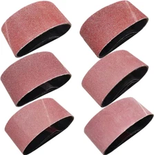 Sackorange 18 PCS 2-1/2 X 16 Inch Abrasive Sanding Belts - 3 Each of 60 80 120 1