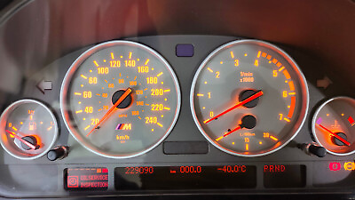 #ad BMW e39 Instrument Cluster Face Replacement upgrade fit any e39 OEM instrument $69.00