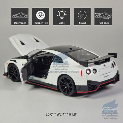 1:32 Nissan GTR R35 Nismo Model Car Diecast Toy Vehicle Kids