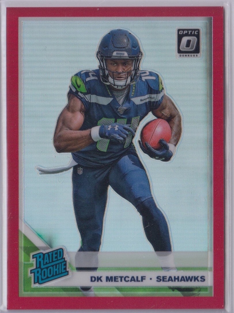 DK Metcalf 2019 Donruss Optic Red Prizm Parallel RC SSP /99 #163 - SEA Seahawks