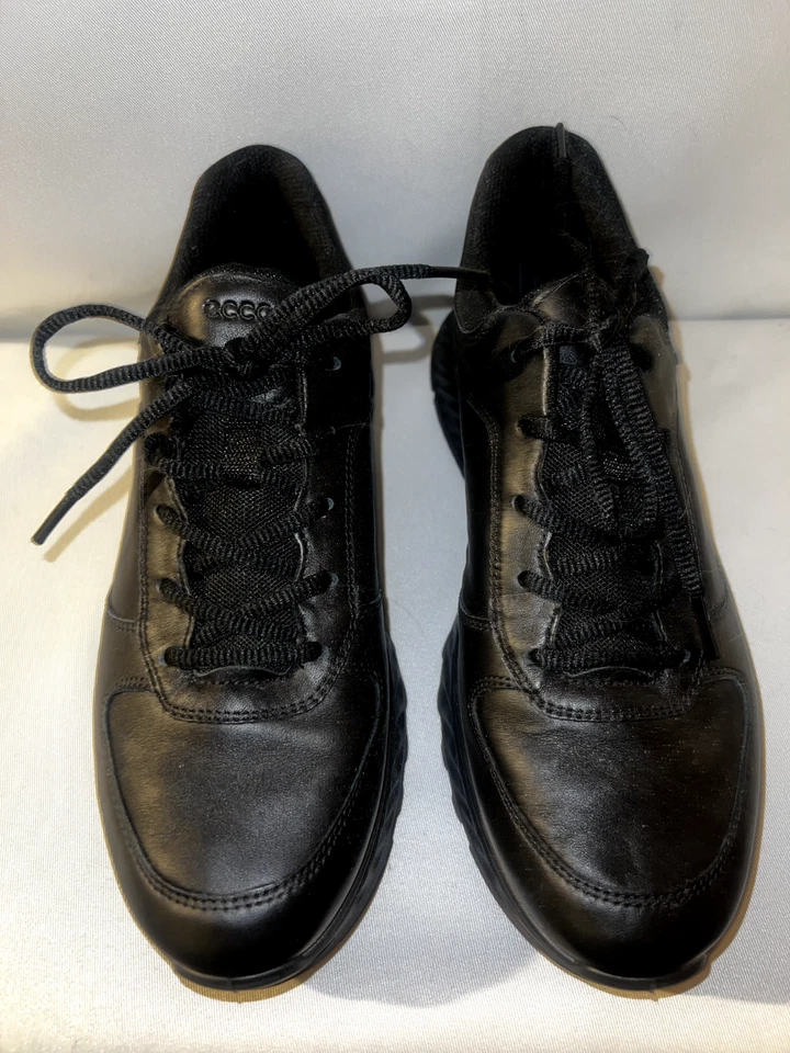 Zapatos deportivos ECCO ST.1 Lite híbridos para mujer talla 10 de cuero negro Foto 4 de 4