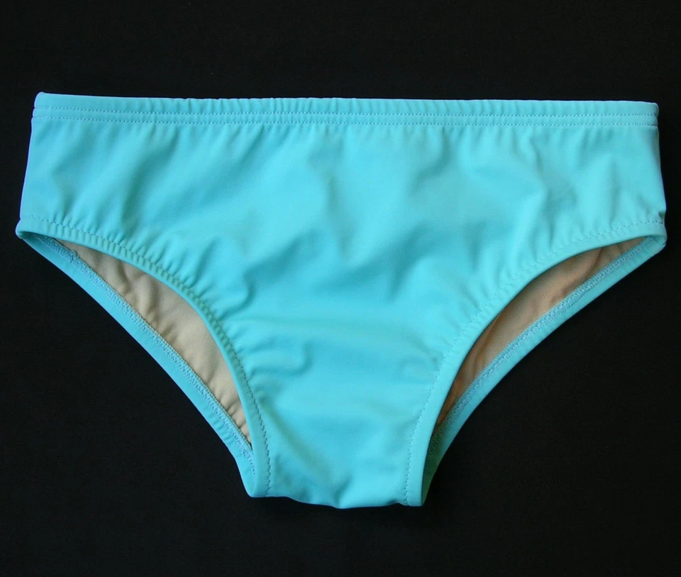 MENS Swim Brief in White, Pink, Mint, Blue, Lavender, Turquoise, Coral - Image 3 of 4