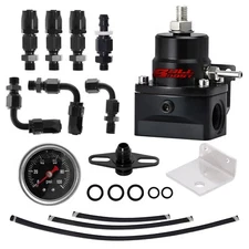 Racing Universal Adjustable Fuel Pressure Regulator Kit 100psi Guage AN6 Fitting