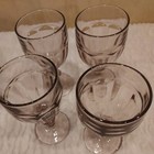 Vintage 4 Libbey Duratuff Glassware Amethyst Purple Water or Ice Tea Goblet — photo 7