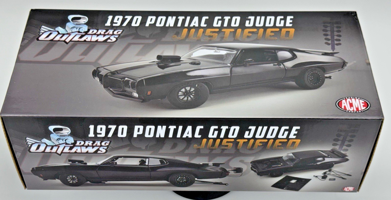 ACME Drag Outlaws 1:18 1970 Pontiac GTO Judge Justified Item #A1801217 NEW