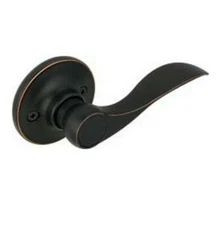Half Dummy Door Knob Handle Lever Oil Rubbed Bronze Pair Lot of 2 Levers