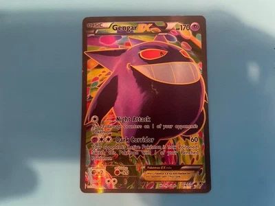 Pokémon Gengar EX TCG Full Art Card 114/119 Phantom Forces (HP) - Image 1 of 2