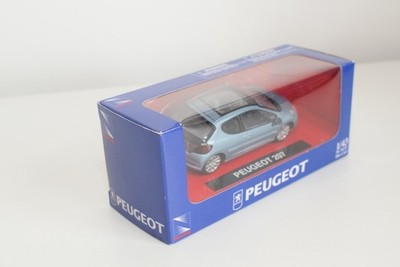B86 1:43 NEWRAY  NEW RAY PEUGEOT 207 MET. LIGHT BLUE MIB