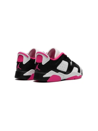 Jordan Preschool 6 Retro Sneaker Basse Nero Rosa Feroce Bianco