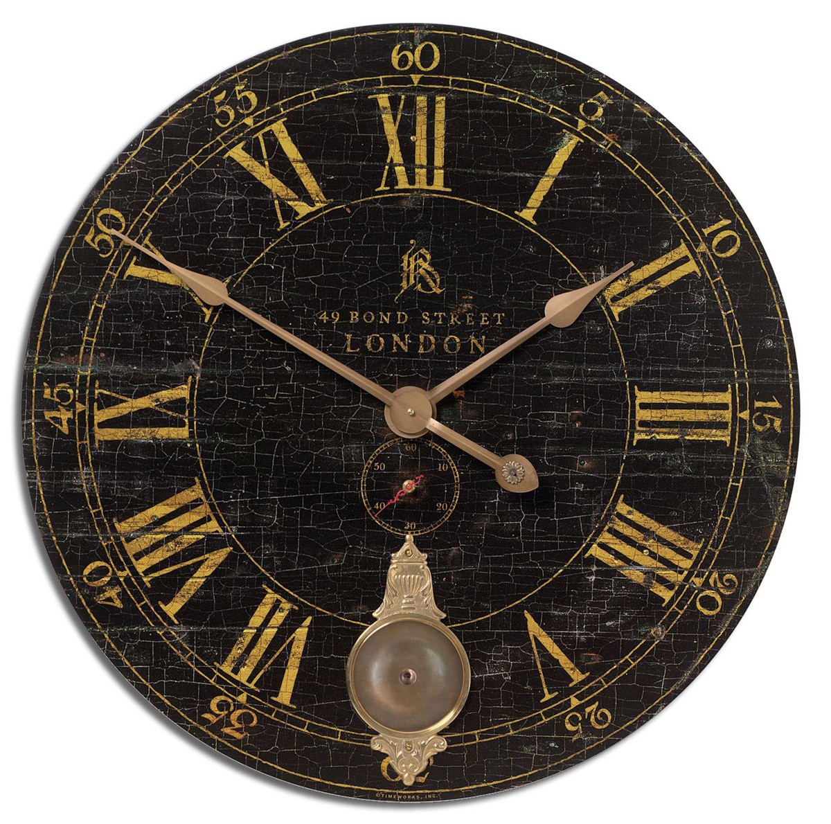 Uttermost 06030 Bond Street 30 in 30 X 30 inch Wall Clock photo