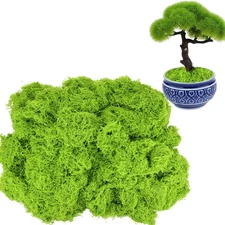 Faux Green Moss Silk 5.3oz Artificial Moss for Crafts, Plants & DIY Decor