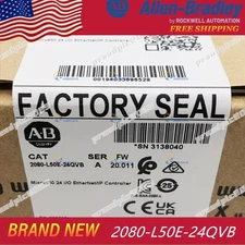 New Allen-Bradley 2080-L50E-24QVB Micro850 24 I/O EtherNet/IP Controller