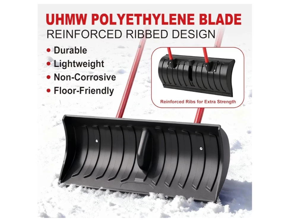 Empujador de nieve 1628600GR APROBADO POR GRAINGER, hoja de policarbonato, 30" W 4KGN7 Foto 2 de 3