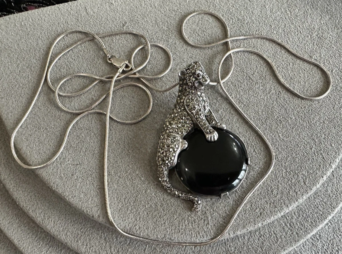 Panther Necklace In Vintage Designer Costume Necklaces & Pendants