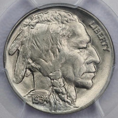 1934 5c Buffalo Nickel - PCGS MS 64