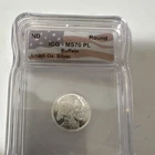 ICG PL Buffalo 1/10th Oz 0.999 Silver Round Shape Collectible Coin
