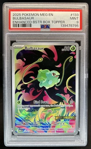 2025 Pokemon Mega Evolution Bulbasaur Promos #133/132 PSA 9