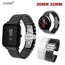 20mm 22mm Ceramic Strap for Amazfit Bip 3/GTS 4 mini/Stratos 3/GTR 4/GTS 2 mini