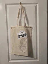 Be Yourself Canvas Tote